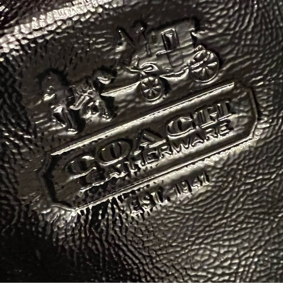 Coach ho873-12362 black patent Leather Bleeker bag EUC - Picture 3 of 10